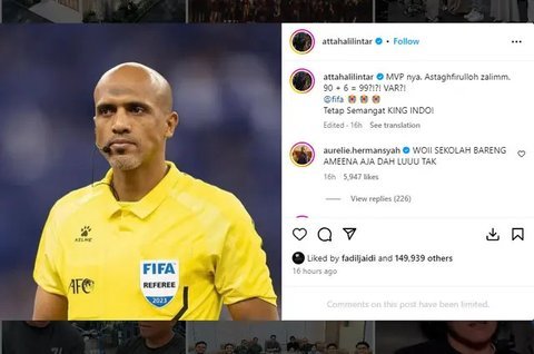 Deretan Artis Kesal Usai Pertandingan Indonesia Vs Bahrain, Sampai Jerome Polin Ajari Wasit Cara Berhitung