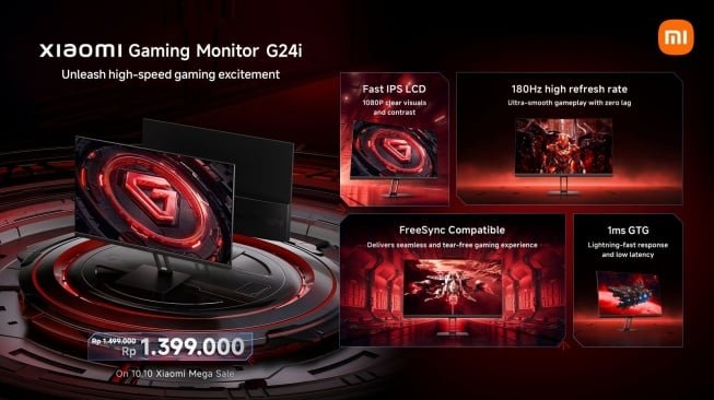 Video display Gaming Xiaomi G24i. [Xiaomi Indonesia]